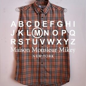Burberry Sleeveless Button Down Shirt - S